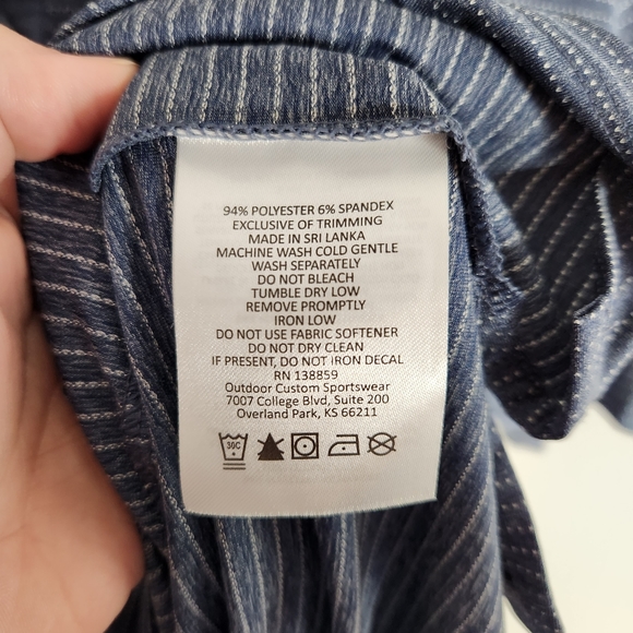 Columbia top men's medium Golf short sleeve polo blue gray - Picture 4 of 6